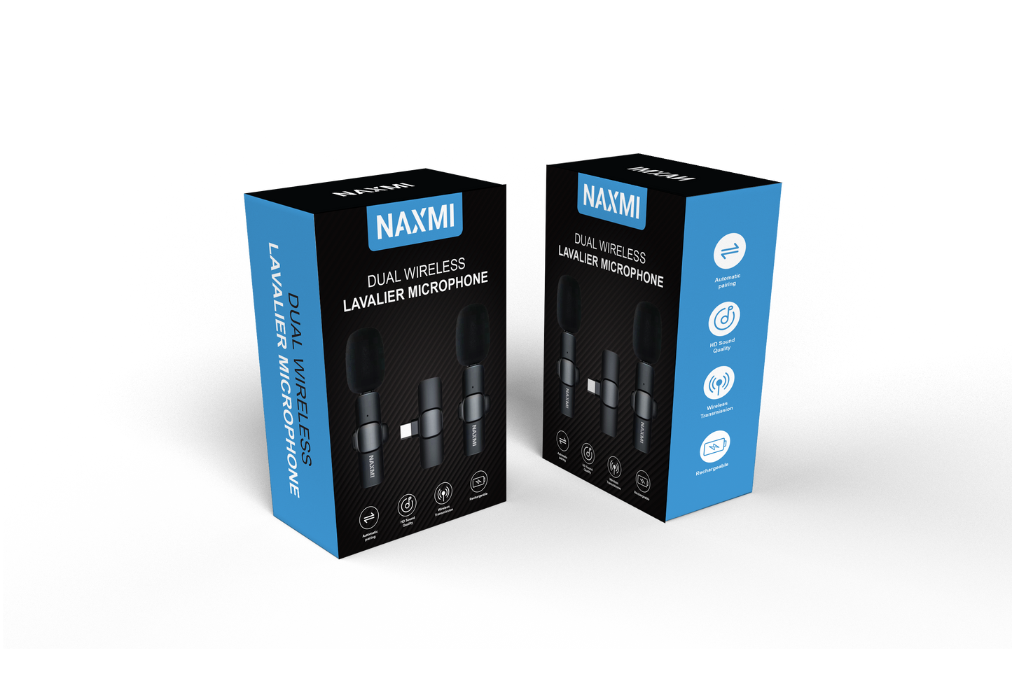Naxmi Dual Wireless Lavalier Microphone