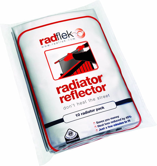 Radflek Radiator Reflectors (5 Sheets, Fits 5-10 Radiators)