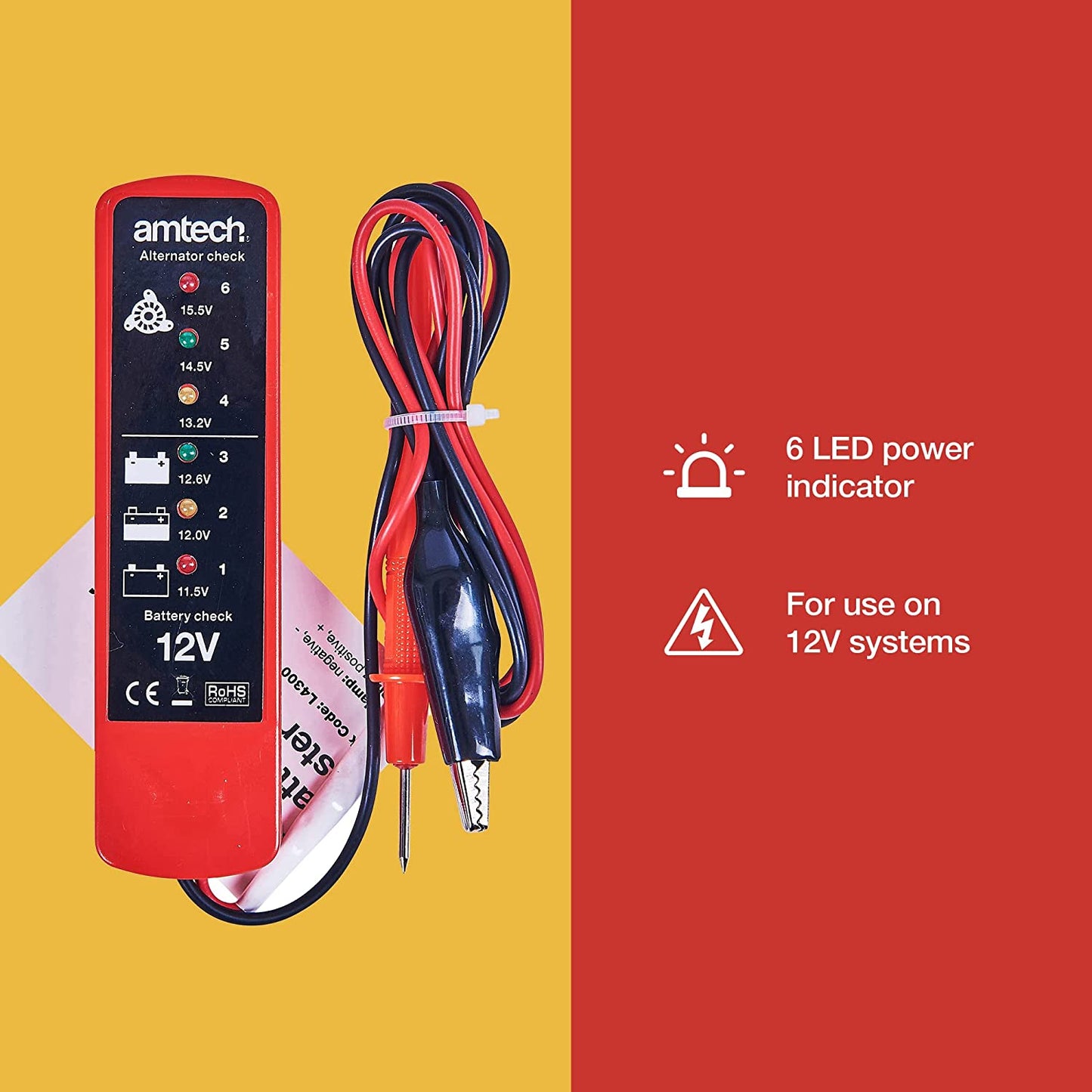 Amtech L4300 Battery and alternator tester